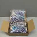 Leyndo 9 Pcs Blue Classic Artificial Mini Christmas Tree Sisal Bottle Brush Trees with Wood Base Christmas Pine Trees for Autumn Winter Holiday Home Kitchen Party Decor