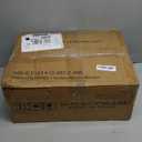 Furologee Nightstand Set of 2, Rustic Brown, with Charging Station and USB Ports, Side Tables with 2 Fabric Drawers, Bedside Tables with Storage Shelf & Hooks, for Living Room/Bedroom