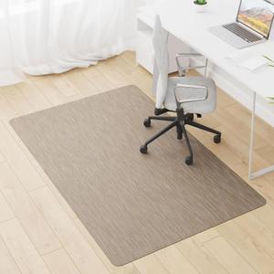 Office Chair Mat, 46" x 60" Computer Chair Mat for Hardwood Floor, Non-Curve Anti Slip Hard Floor Protector for Rolling Chair, PVC Mat Desk Rug for Home Office, 46" x 60" Rectangular