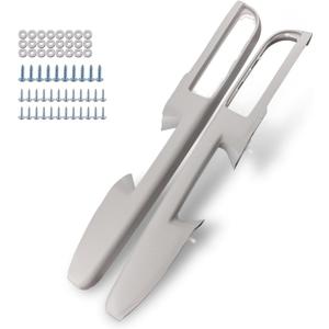 926-740 Front Driver & Passenger Side Armrest with Door Release Handle Above Armrest 27inch Left Right Fir for Chevrolet Chevy GMC Sierra Silverado Tahoe Suburban 2010-2014 Replace OE# 84127280 (Grey)