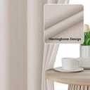 2 x Lecloud Estelle Linen Light-Filtering Curtain Tiers, Kitchen Short Curtains 24 Inch Length, Soft Textured Curtains, Rod Pocket Window Treatments (Each 30 W x 24 L, 2 Panels Set, Linen)