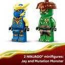 LEGO NINJAGO Jay's Dragon Mech Fight Building Toy - Pretend Play Set for Boys & Girls, Ages 4+ - Includes 2 Minifigures - Gifts for Birthdays - 71853