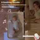 All Mesh Rocking Bassinet, Electric Bassinet for Baby (Beige), Crib