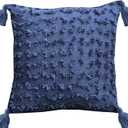 Parklane Woven Pillow, 18"x18", Blue (18 x 18-Inch)
