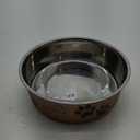 Loving Pets Bella Dog Bowls- Stainless Steel Dog & Cat Bowls - Spill Proof Dog Food Bowl, Cat Bowl, Puppy Essentials & Pet Supplies Great for Home & Travel (X-Large 65-100lbs, Champagne)