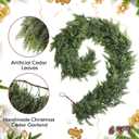 Vintage Christmas Bells Decorative Brass Bells with Christmas Garland Hanger for Front Door Frame DIY Wreaths 31.5-72 Inch Mantel Holder Adjustable Xmas Tension Rod Arch Decoration for Home