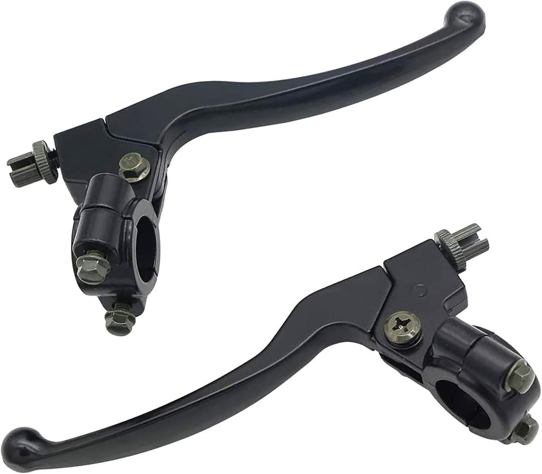KAKO 7/8" Clutch Brake Handle Lever Perch, Left Right Brake Clutch Lever Perch, Black Universal Clutch Lever for Honda CR XL XR CRF XR80 XR100 CRF70 CRF50 CRF80 CRF100 CRF150 Dirt Bike Brake Lever