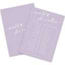 30 Pcs Would She Rather Game Cards For Wedding Party, Minimalism Bridal Shower, Mr & Mrs, Newlyweds, Engagement Party Favor & Supplies(Purple) -A02, Pack of 2