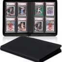 Graded Card Binder 4-Pocket, HYMENEX PSA Card Binder Slab Binders Holds 40 PSA Slabs for Graded Cards Collection