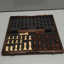 Amazon.com: Magnetic Wooden Chess Set for Adults Kids 15'' Chess Board with Handmade Pieces, Folding Portable Travel Unique Chess Sets Game for Tournament Professional Beginner : Toys & Games