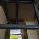 Kitstorack Upgraded TV Tray Table with Panel Lock, 90 Flip-Over Design & Adjustable Height, Sofa Arm Side Table for Eating, Laptop, Couch, Bed, or Small Spaces, Brown