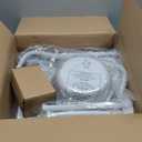 3-In-1 Bedside Commode Chair for Seniors, 400 lbs Heavy Duty Iron Commode Toilet with Padded Seat & Arms, Portable Toilet for Seniors & Adults, Height Adjustable, Bucket, Splash Guard