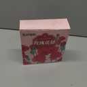 Rose Shadow LED Flameless Candles, 4PCS Romantic Battery Operated Candles Led Pillar Candles for Valentines Romantic Propose Anniversary Wedding Decorations(Pink, D 2.5" x H 7.2")