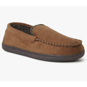 Dearfoams Men's Cordurory Moccasin Slip-On Loafer Size Large 11-12