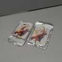 2 x Christmas Tree Decorations, Acrylic Animal Christmas Ornaments, Home Decoration, Party Decoration, Small Animals on The Moon (Moon Fox)