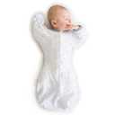 Amazing Baby Transitional Swaddle Sack, Arms Up Half-Length Sleeves & Mitten Cuffs, Swaddle for Newborn Transition to Baby Sleep Sack Wearable Blanket, Small, 0-3 month, 6-14 lb, Sterling Confetti (Small (6-14 Pound))