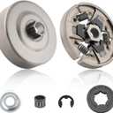 3/8" 7T Clutch Drum Sprocket Rim Bearing Kit For Stihl MS290 MS390 MS310 chainsaw part