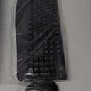 Wireless Keyboard and Mouse Combo, EDJO 2.4G Full-Sized Ergonomic Computer Keyboard with Wrist Rest and 3 Level DPI Adjustable Wireless Mouse for Windows, Mac OS Desktop/Laptop/PC (Black)