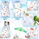 Kacctyen 6 Set Cat Recovery Suit After Surgery Female and Male Cat Kitten Surgery Suit E Collar Alternative Pajama Kitty Clothes for Spay Abdominal Skin Anti Licking(Fruit,Medium)