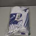 Navy Blue and White Fish Pattern Shower Curtain Set with Hooks, Waterproof, 72in x 72in (Blue and White)