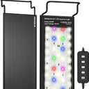 24/7 LED Aquarium Light for 24-30 Inch Plant & Fish Tank, 12-Color & Gradient & Full Spectrum with Auto On/Off, Brightness, Sunrise-Daylight-Moonlight, Extendable Brackets for Freshwater IP68