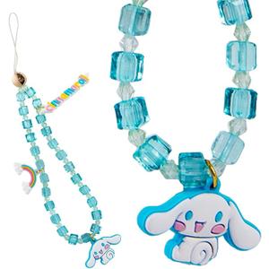 Beaded Phone Charm | Beaded Wristlet, Universal Phone Strap, and Detachable Cell Phone Lanyard with Silicone Character Charms