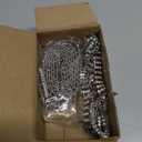 Geyoga 2 Pieces Women Rhinestone Belt for Dress Crystal Diamond Shiny Wide Waist Ladies Belt (Medium, Fit Waist Size 27-34 Inch, Silver)