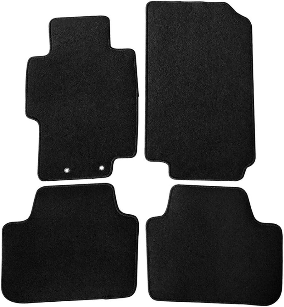 FREEMOTOR802 Nylon Car Floor Mats Carpets Liner, Fits 2004-2008 Acura TSX, Factory Fitment Auto Interior Accessories Replacement Non-Slip, Black 4PCS