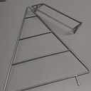 16 Inch Ornament Display Stand Metal Xmas Decorative Tabletop Ornament Christmas Tree Shaped Display Stand Holder Farmhouse Christmas Tree for Xmas Balls Decorations Hanging Gift(Silver)