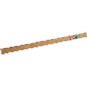 Quartet Bulletin Bar Pin Strip Cork Board 36" x 1", For Classroom, Office, Cubicle, Aluminum Frame (Z2005)