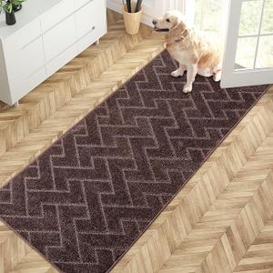 PURRUGS Dirt Trapping Door Mat 32" x 50", Non-Slip Machine Washable Entry Rug, Shoe Scraper, Dog Doormat, Super Absorbent Welcome Mat for Front & Back Door, Muddy Wet Shoes & Paws