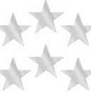 Beistle , 6 Piece Jumbo Foil Star Cutouts, 20" (Silver)