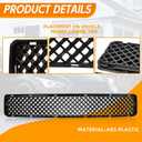 Front Bumper Guard Grille Fit for 2005-2010 Scion Tc Smt10600 Honeycomb Front Air Intake Black Radiator Replacement Guard 2 Pieces Upper and Lower Grill Smt10600