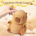 Cute Capybara Plush Soft Kawaii Capybara Plush Doll Pillow with Bee Backpack Capybara Stuffed Aniamls for Girls Kids Adults Birthdays Valentines Gift 12 inch