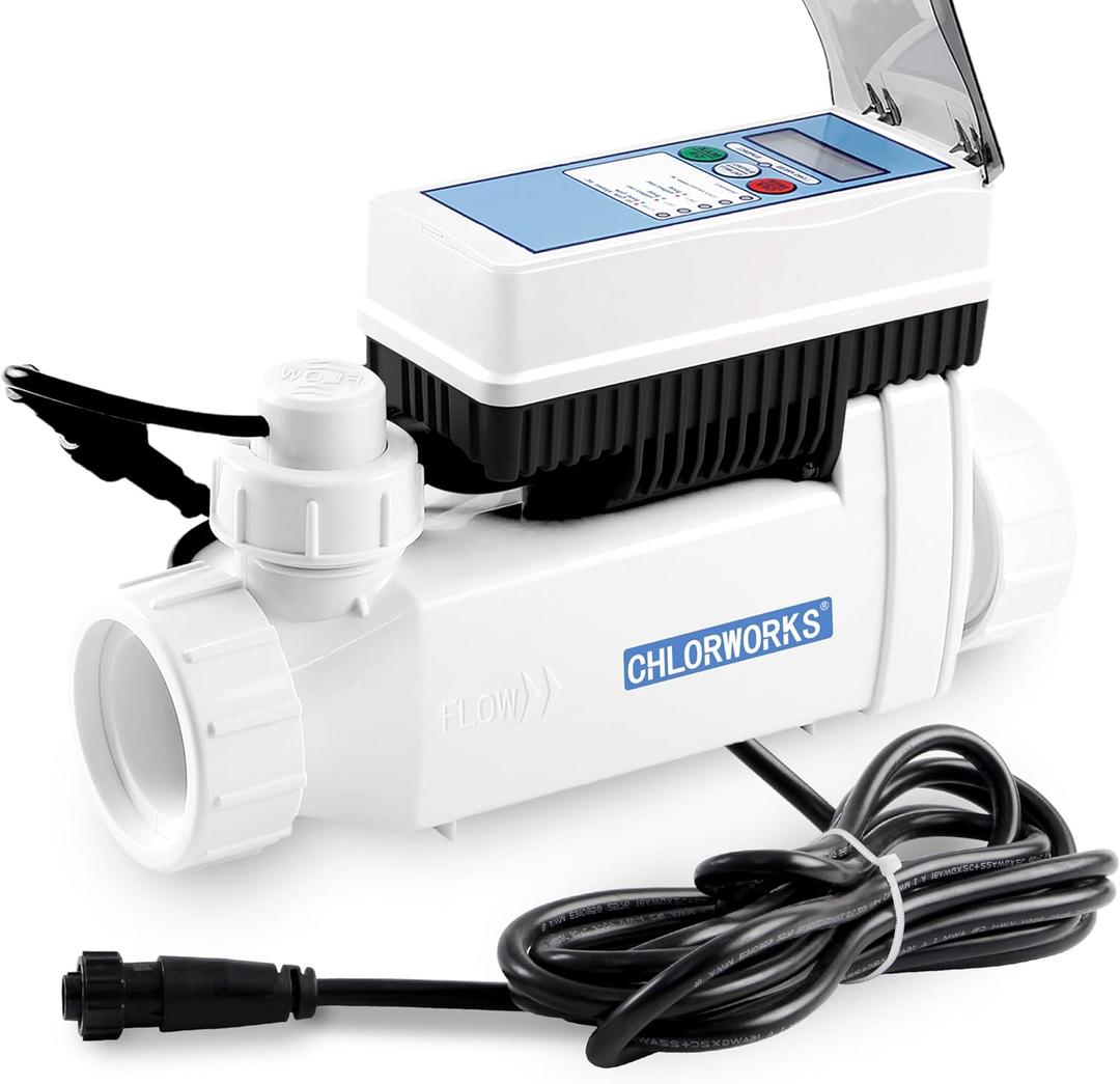 CHLORWORKS Salt Cell for Pool - Model No. CWPC, Fit for Pentair Intellichlor Moldel No. IC20, Salt Chlorine Generator Without Power Center, up to 20,000 Gallon Pool