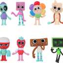 Action Figures, 8 Pcs for Action Games and Figures for Adult Birthday Party Cake Coasters and Gaming Fans