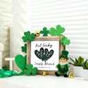Shamrocks Heart Sign, Not Lucky Simply Blessed Sign, Christian St. Patrick's Day Decor, Farmhouse Shamrock Blocks Signs Gifts, Irish Themed Centerpiece Decorations for Home Decor