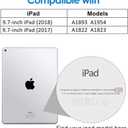 Aoub Case for iPad 6th/5th Gen 9.7 Inch, Slim Smart Cover, Soft TPU, Auto Sleep/Wake - Sky Blue