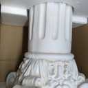 1 Pack 21.7 Inches Roman Column Pedestal Pillar Classical Wedding Greek Pillar for Indoor Outdoor Garden Birthday Party Decor or Display Pedestal Stand for Plants and Sculptures (Elegant)