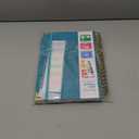 Spiral Notebook, College Ruled Notebook, 8" x 10", 300 Pages Leather Journals for Writing, B5 Hardcover Journaling Notebooks for Work School, 24pcs Tabs, Large Embossed Journal for Women Men, Blue2