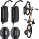 BYHUME Bike Rack Garage, Bike Wall Mount, 150° Swivel & Space-Saving Vertical Bike Hangers for Storage, Sturdy Bike Stand Holds Up to 66lbs, Easy to Install, 2 Pack