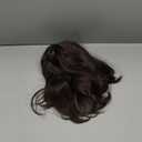 Woman's wig 15" Long mid length hair with bangs ( Dark Brown )