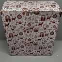 Juegoal Red Advent Calendar with 24 Drawers Countdown to Christmas, Refillable Wooden Advent, 15 Inches Tall