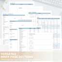 GuassLee Large 2026 Planner, Weekly and Monthly Planner from January 2026-December 2026, 8.5"x 11" Calendar Agenda Book with Back Pocket, Stickers for Home Office School Supplies, A4 Size, Khaki