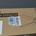 Fanbulous 52 Inch Waterproof Outdoor Ceiling Fan with Lights and Remote,IP65 Hanging Gazebo Fan with 3CCT 6-Speed DC Motor,Black Wet Rated Plug in Ceiling Fan with Cord for Patios Porch Pergola