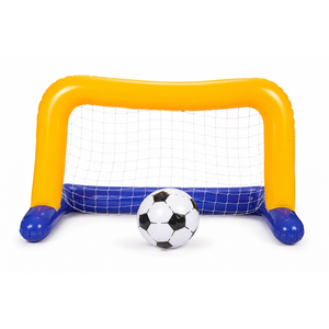 Inflatable Soccer With Goal Game Inflates To 39.5 in x 19.7 in x 22.01 in 2 Pack
