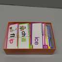 30 Read Word Families Learn to Read Flash Cards Set, Phonics and Sight Words with Activity Book, Read and Rhyme Flip Activity Book,ABC Vocabulary Flashcards Reading Games