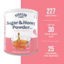 Sugar and Honey Powder Mix Can Emergency Food Supply, 227 Servings, 30 Year Shelf Life - Dry Honey and Sugar Powder Blend Sweetener for Baking and Cooking (EXP 06/10/36)