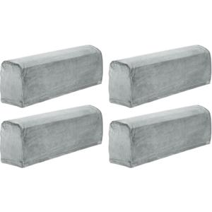uxcell 4 Pcs Sofa Armrest Covers Stretch Couch Armrest Cover for Chairs Sofas Couch Arm, Scratch-Resistant Sofa Arm Cover, Light Gray