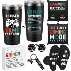 Gamer Gifts for Men Boyfriend Dad Brother Fathers Day, 2026 Graduation Gift for Son, Gaming Accessories for Room, Gaming Stuff - Gamer Gift Set Box